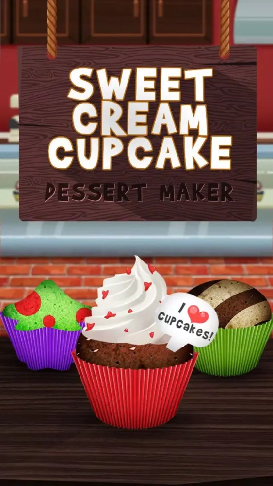 ภาพหน้าจอของ Awesome Sweet Cream Cupcake Dessert Maker
