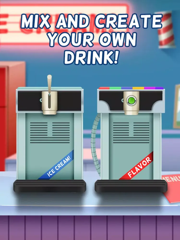 Awesome Ice Cream Milkshake Smoothie Parlor Maker iPad 应用截图