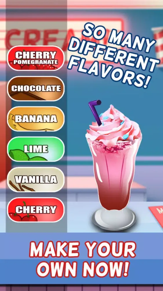 Awesome Ice Cream Milkshake Smoothie Parlor Maker应用截图
