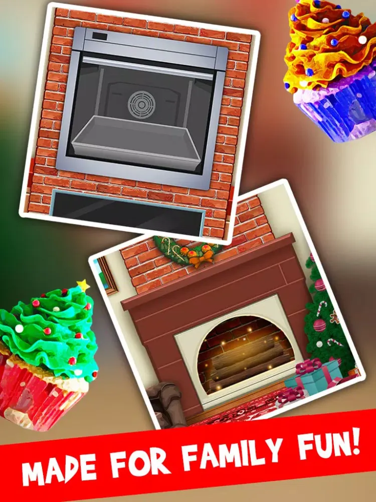 Awesome Christmas Holiday Cupcake Bakery - Food Maker iPad  স্ক্রিনশট