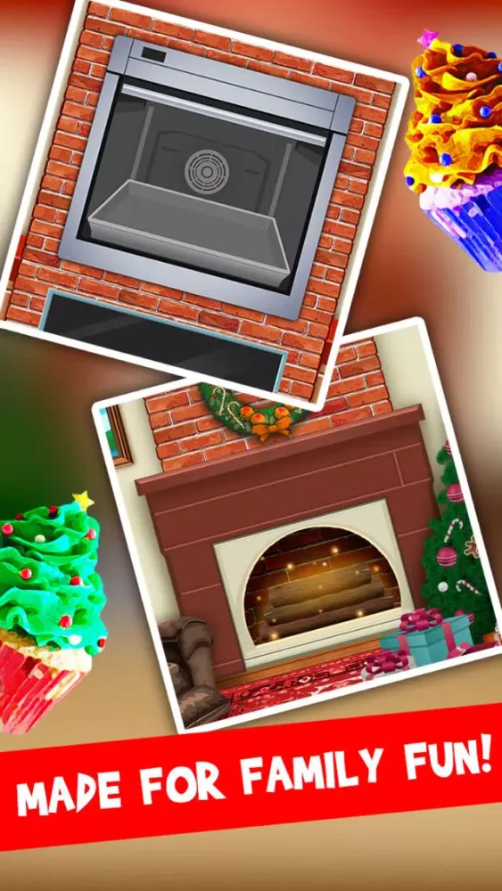 Awesome Christmas Holiday Cupcake Bakery - Food Maker স্ক্রিনশট