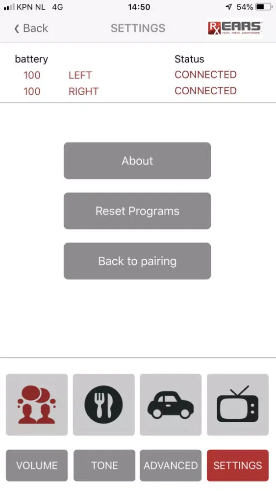 Скриншоты Easy Remote RXEars