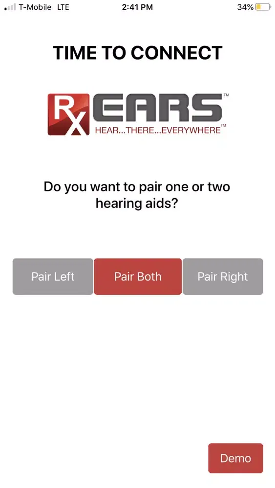 RxEars Remote Control 스크린샷