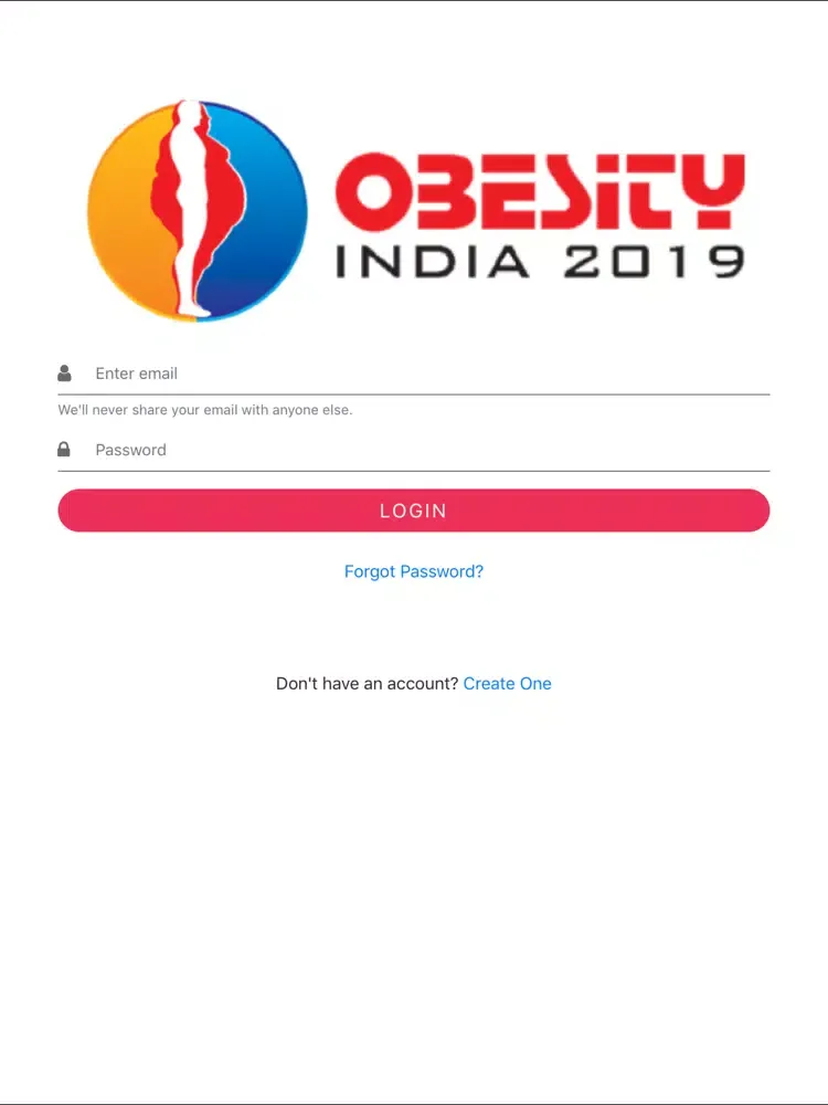Obesity India 2019 iPad  Screenshots