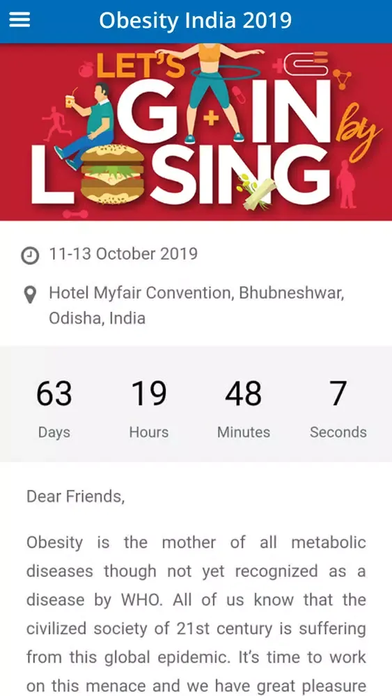 Obesity India 2019 Screenshots