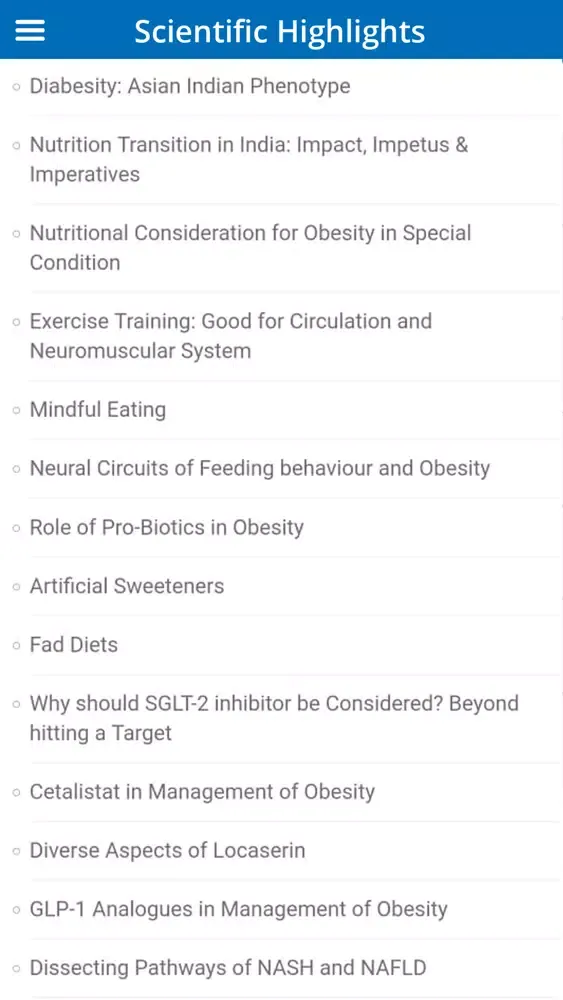 Obesity India 2019 Screenshots