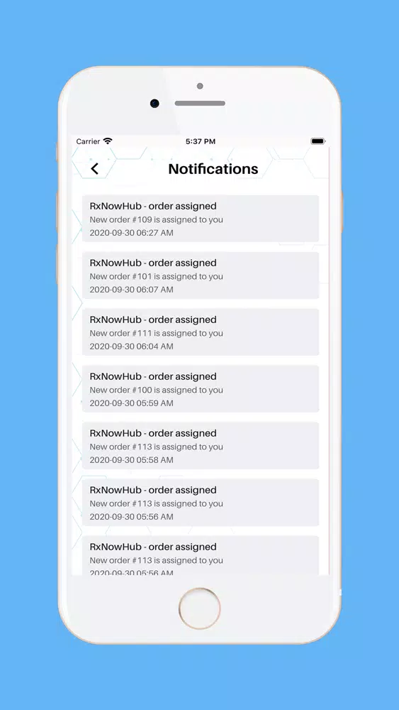 RxNow Hub Delivery應用截圖