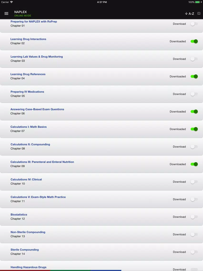 Screenshot di RxPrep Board Reviews iPad 