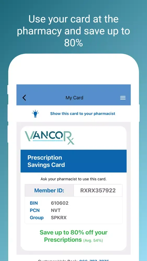 Captures d'écran de Vanco Rx