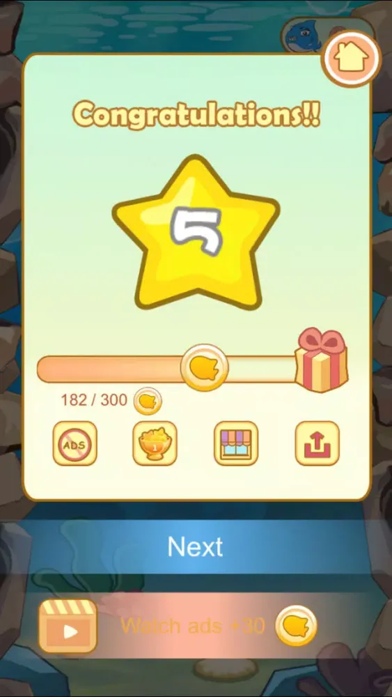 Capturas de tela do Bubble Fish：Underwater World