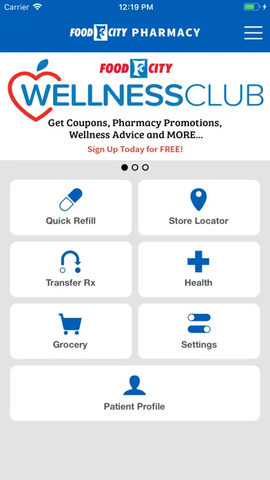 Ảnh chụp màn hình của Food City Pharmacy Mobile App