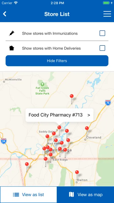 Ảnh chụp màn hình của Food City Pharmacy Mobile App