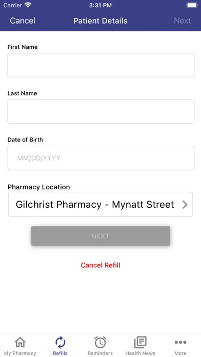 Captures d'écran de Gilchrist Pharmacy