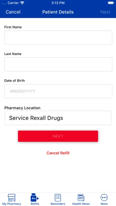 Capturas de tela do Service Rexall Drugs