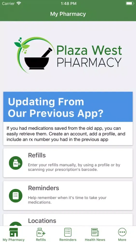 Zrzuty ekranu Plaza West Pharmacy of Sedalia