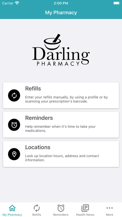 Tangkapan skrin Darling Pharmacy