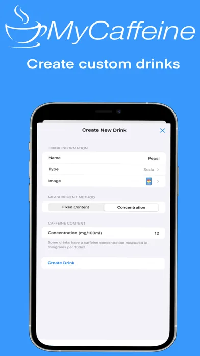 ภาพหน้าจอของ MyCaffeine - Caffeine Tracker