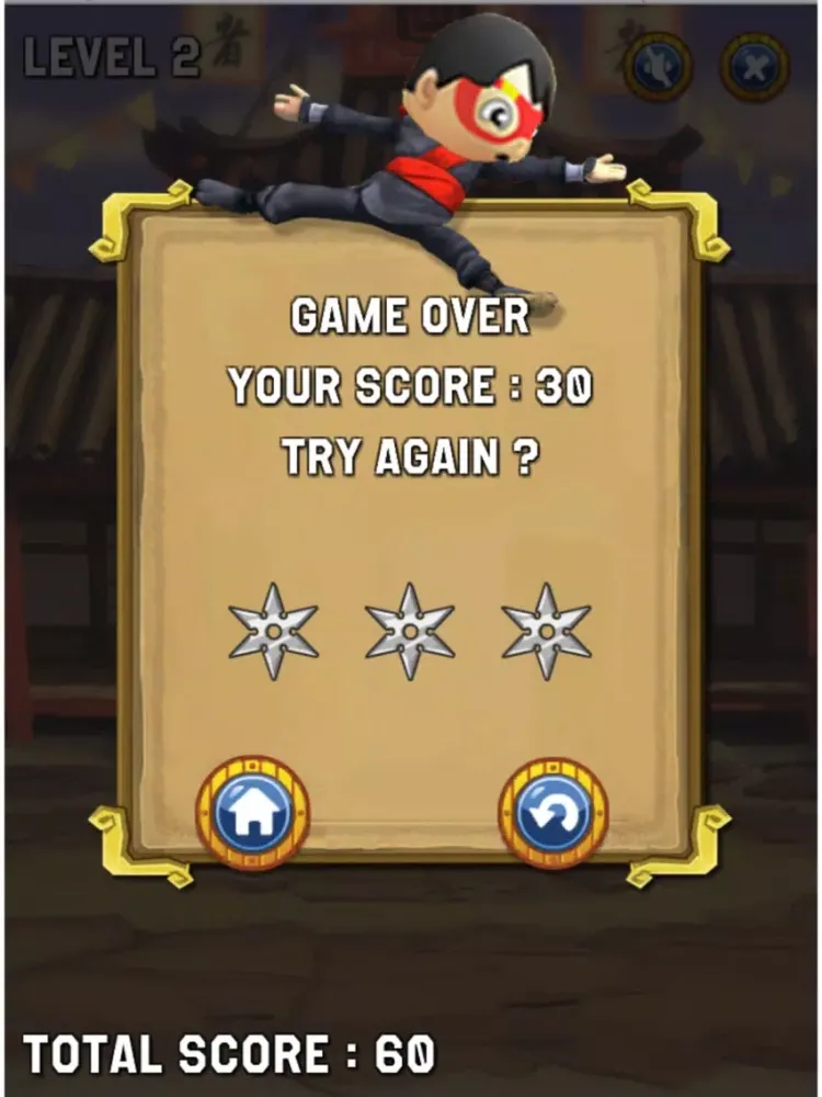 Tangkapan layar Ryan Super Ninja Adventure iPad 