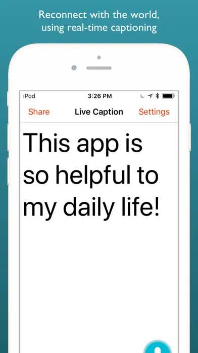 Captures d'écran de Live Caption