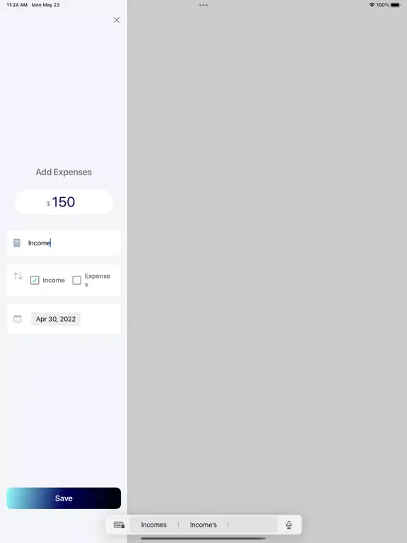 تصاویر Simple Spending Tracker iPad 