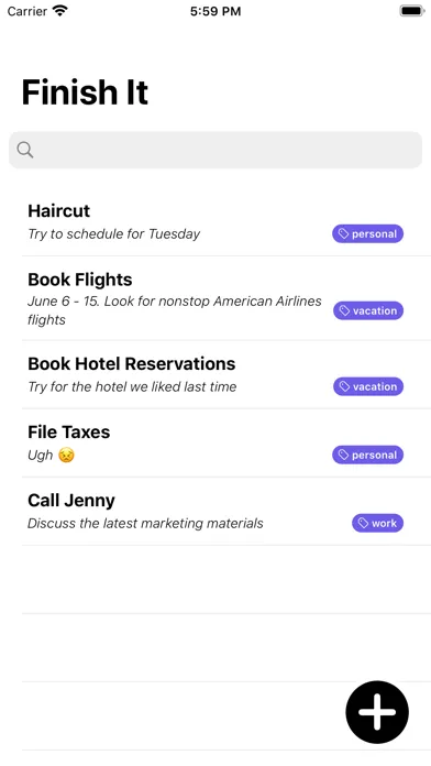 Zrzuty ekranu Finish It: Simple ToDo List
