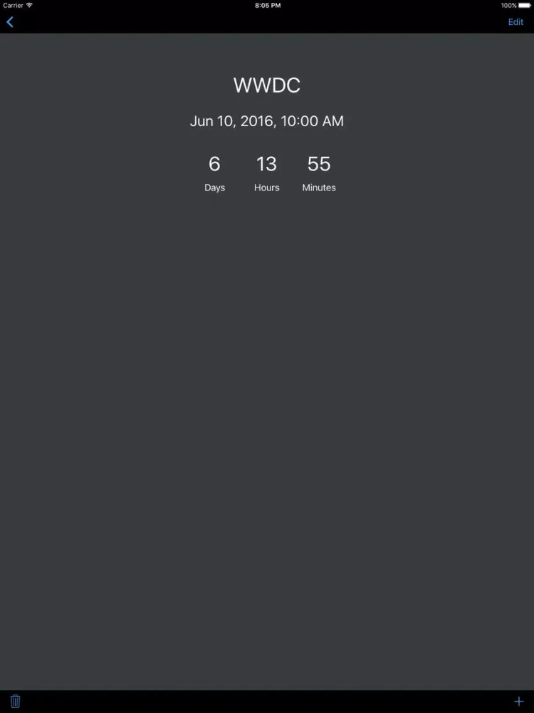 MyCntdwn iPad  Screenshots