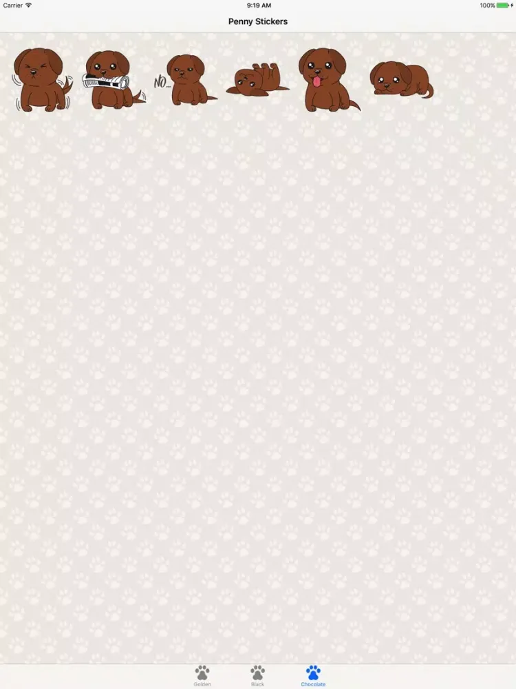 Ảnh chụp màn hình của Penny the Labrador iPad 
