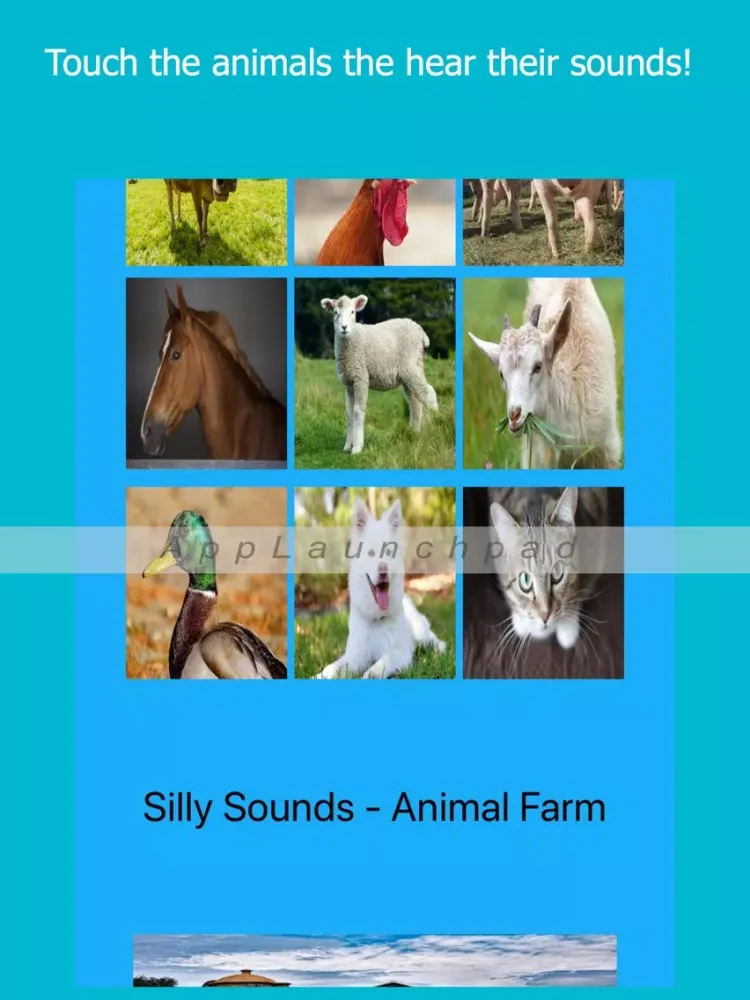 Capturas de tela do Silly Sounds Animal Soundboard iPad 