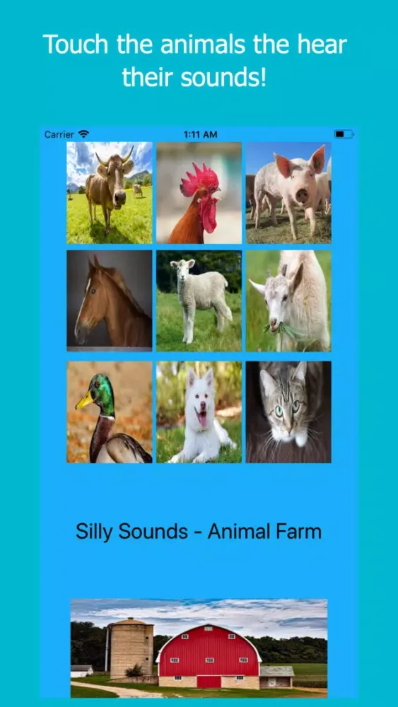 Capturas de tela do Silly Sounds Animal Soundboard
