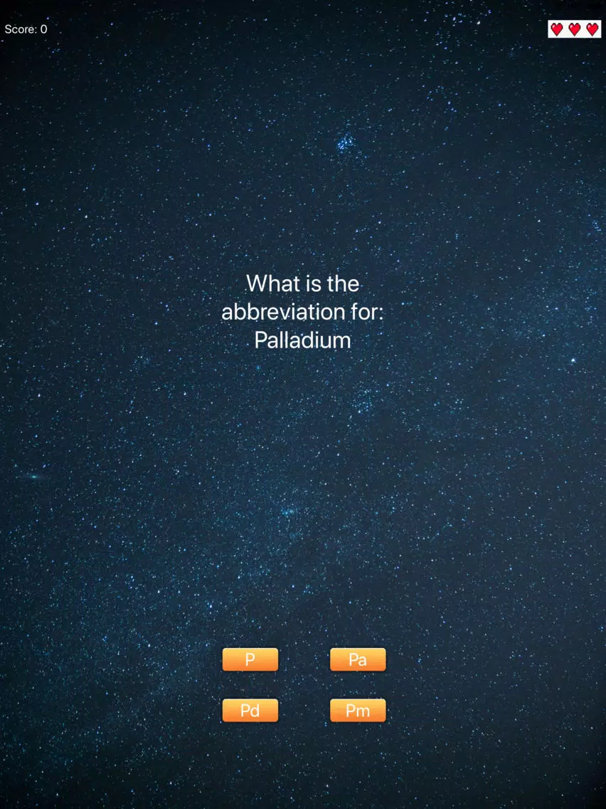 Periodic Quiz iPad  Screenshots
