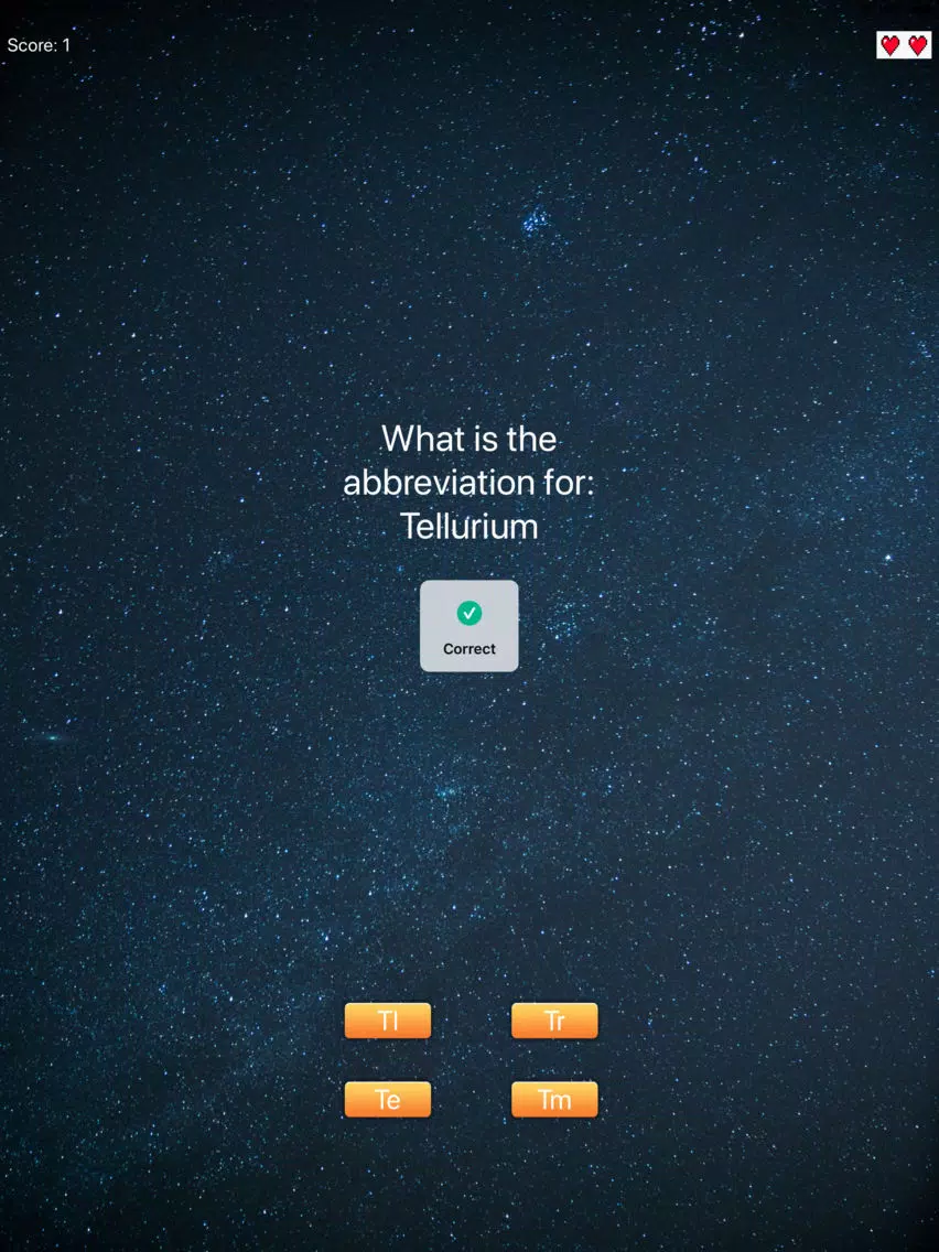 Periodic Quiz iPad  Screenshots