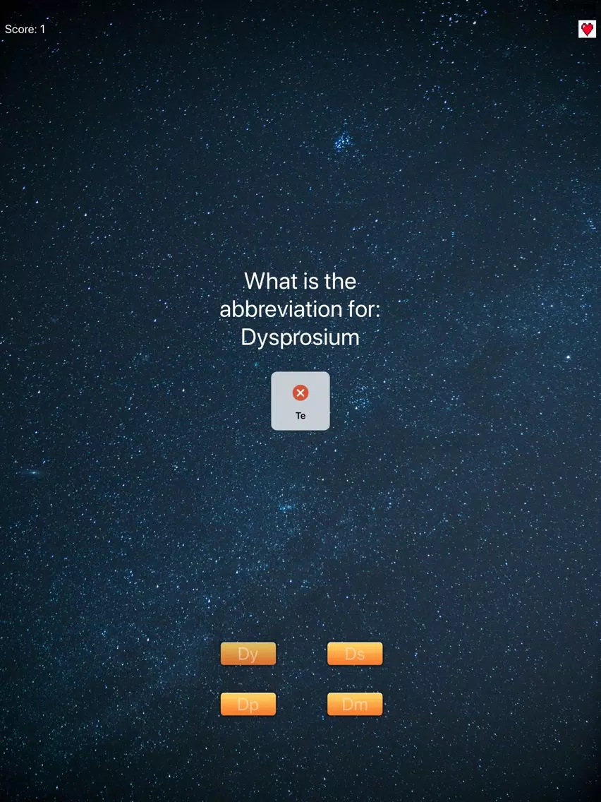 Periodic Quiz iPad  Screenshots