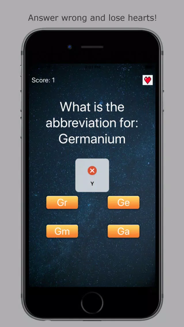 Periodic Quiz Screenshots