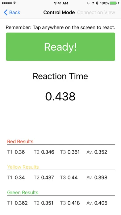 Screenshot di Reaction Time Recorder