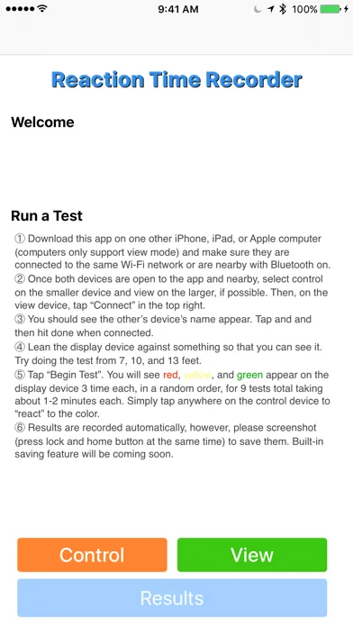 Screenshot di Reaction Time Recorder