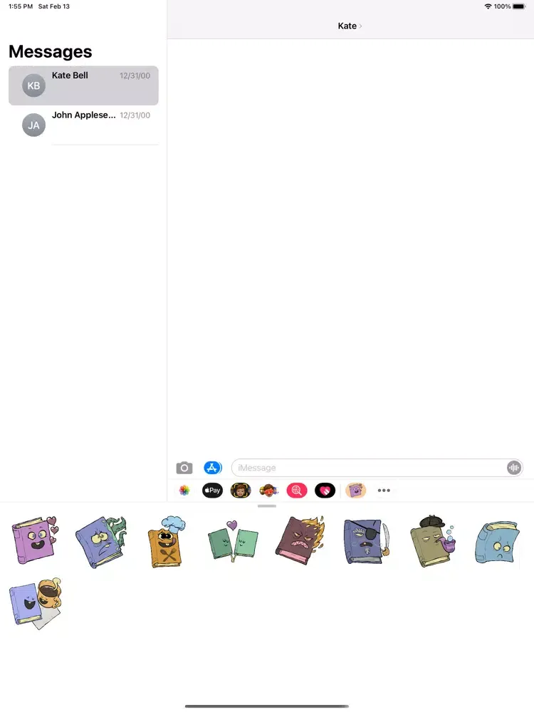Captures d'écran de Bookish Stickers iPad 