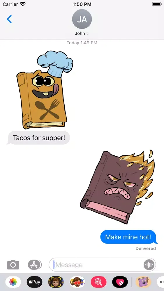 Captures d'écran de Bookish Stickers