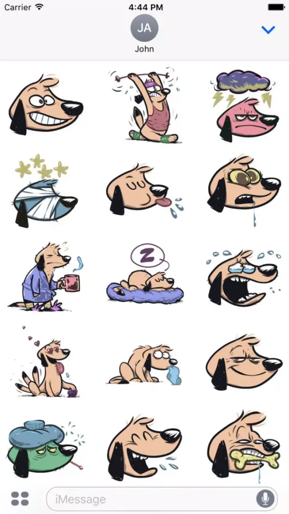 Bubby the Dog Stickers應用截圖
