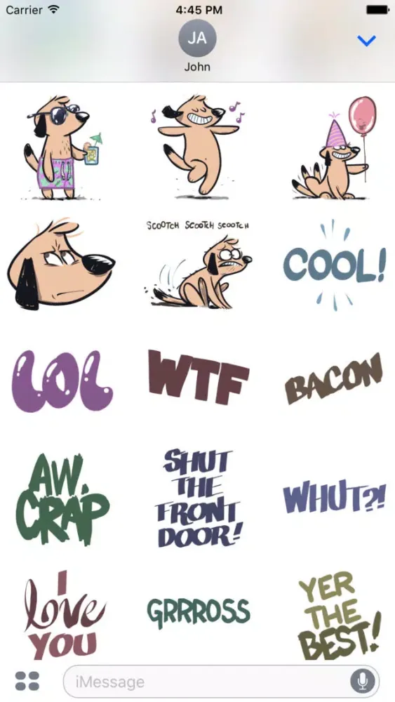 Bubby the Dog Stickers應用截圖