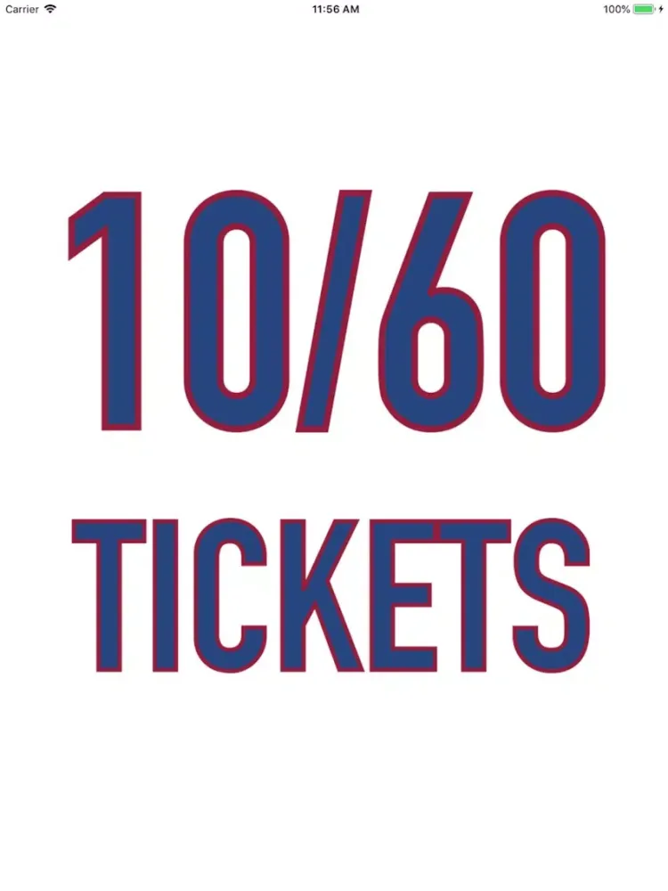 10/60 Cubs Ticket Reminders iPad 應用截圖