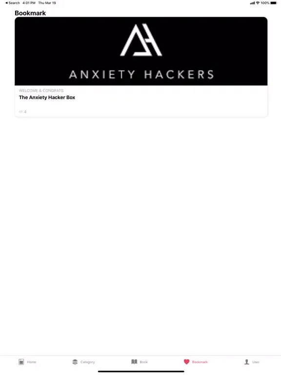Tangkapan skrin Anxiety Hackers iPad 