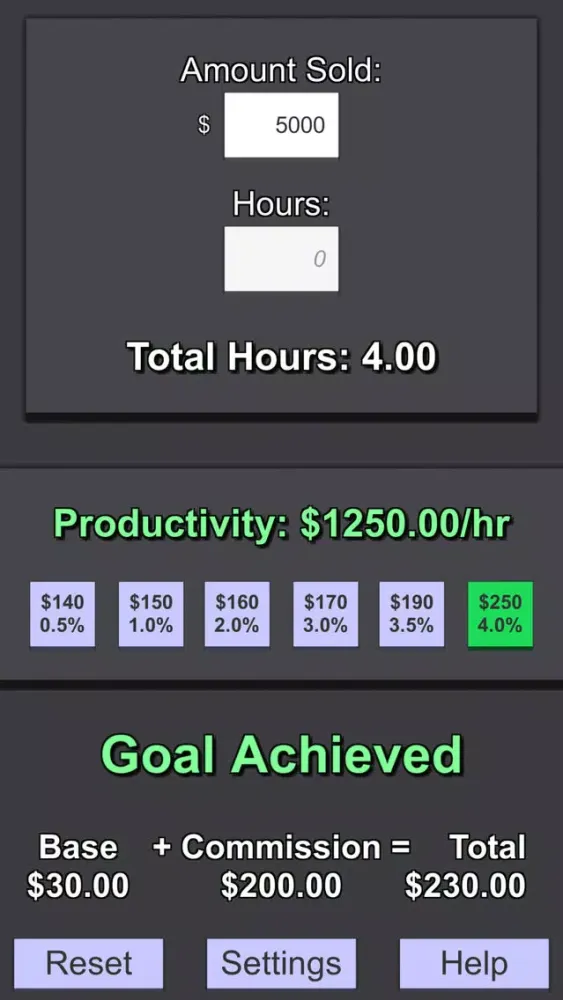 Скриншоты Ryan's Commission Calculator
