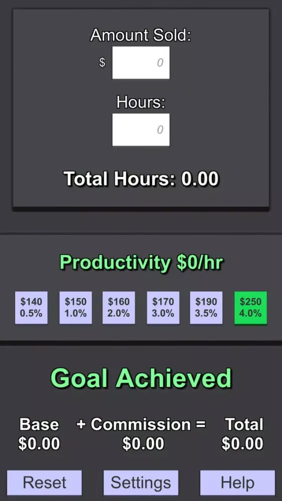 Скриншоты Ryan's Commission Calculator
