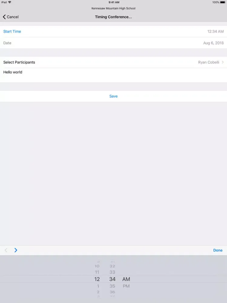 Trac Time iPad  スクリーンショット