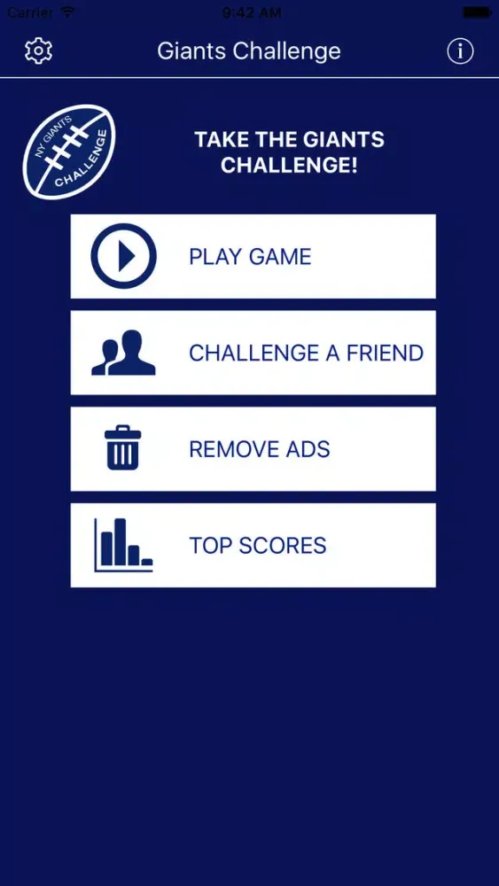 Capturas de tela do ProQuiz Challenge: Giants Edition