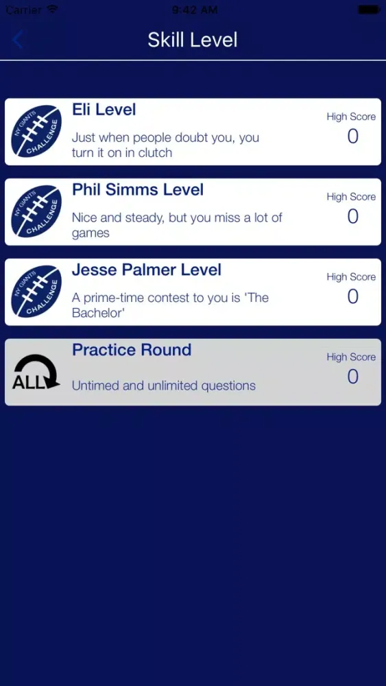 Capturas de tela do ProQuiz Challenge: Giants Edition