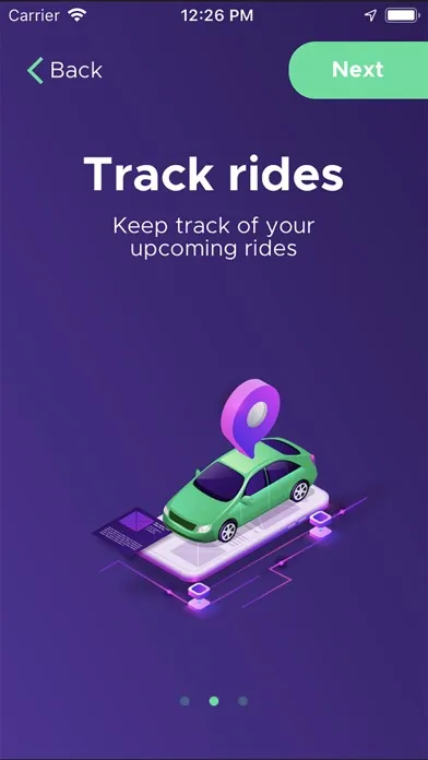 Zrzuty ekranu RYDE Passenger