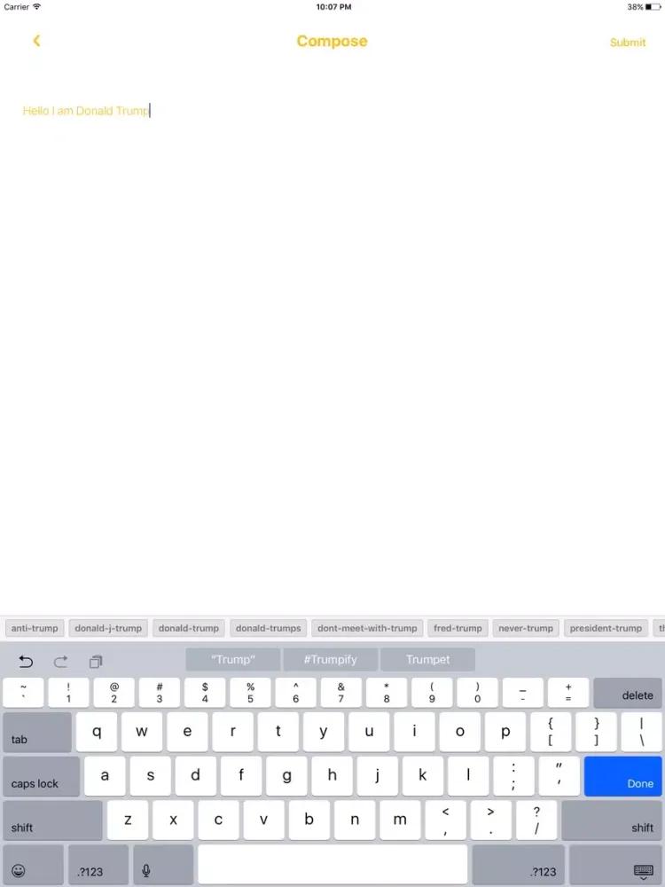 #Trumpify iPad 应用截图