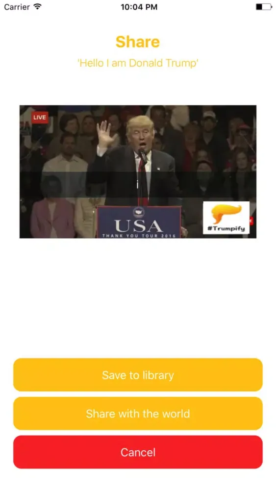 #Trumpify应用截图