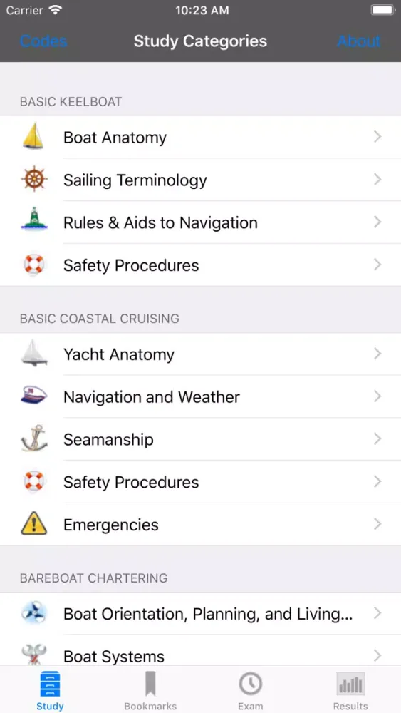SailingQuiz應用截圖